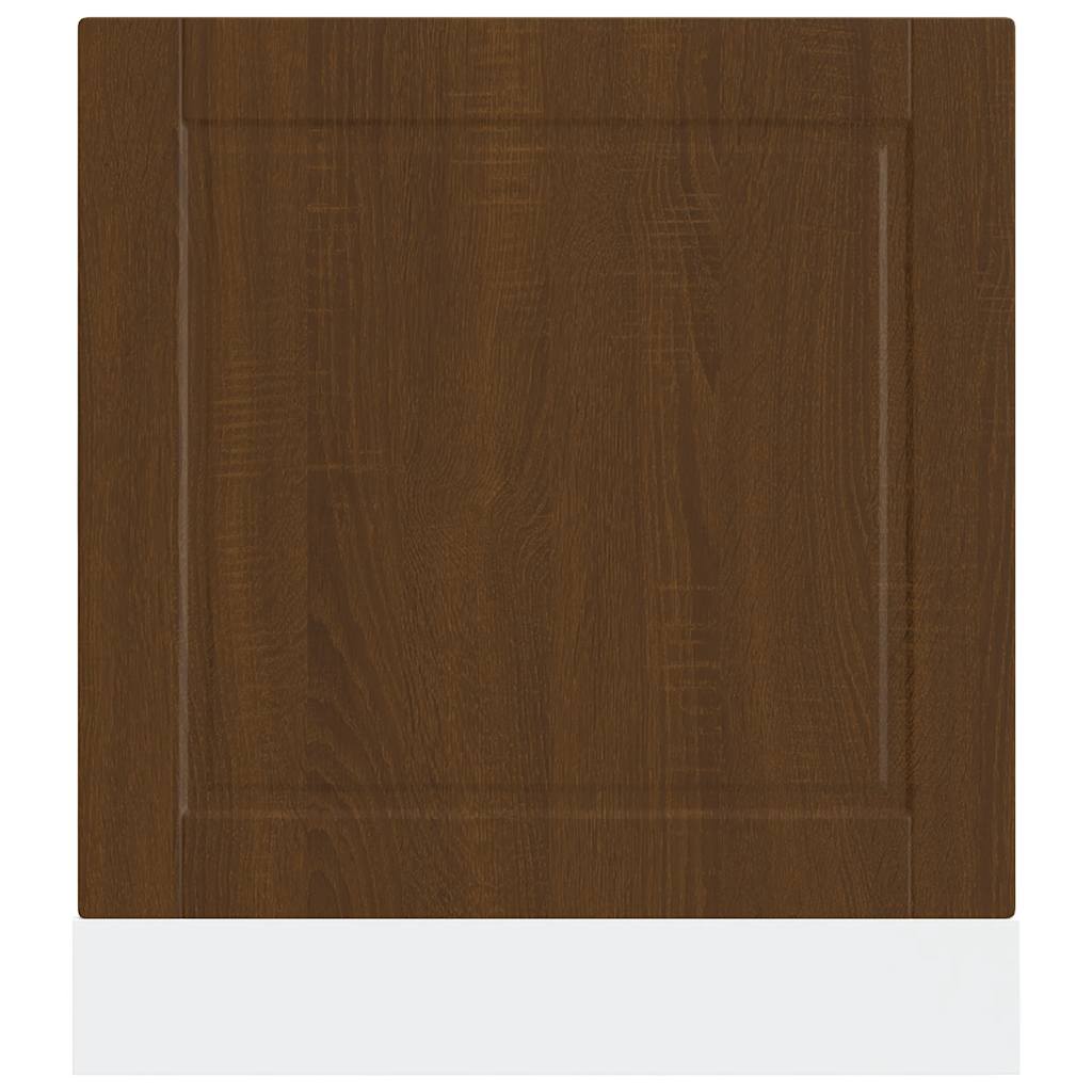 mosogatógép panel Porto barna tölgy 60x1,5x57cm méretezett fa