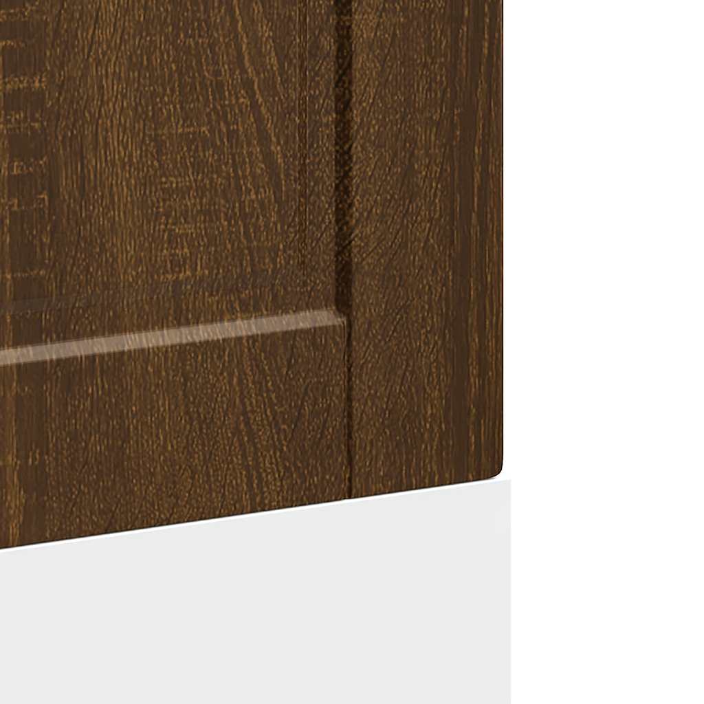 mosogatógép panel Porto barna tölgy 60x1,5x57cm méretezett fa