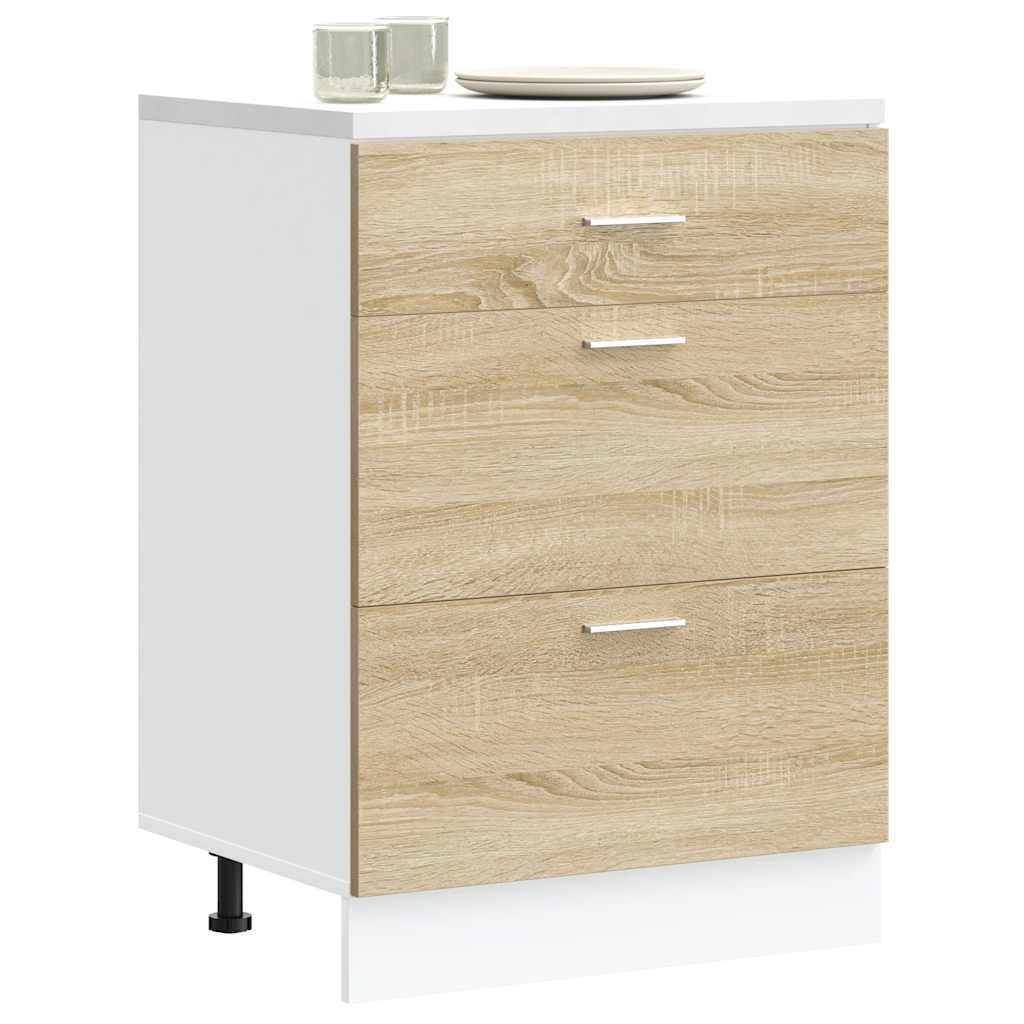 “Lyon” konyhai alapszekrény Sonoma Oak Engineered Wood