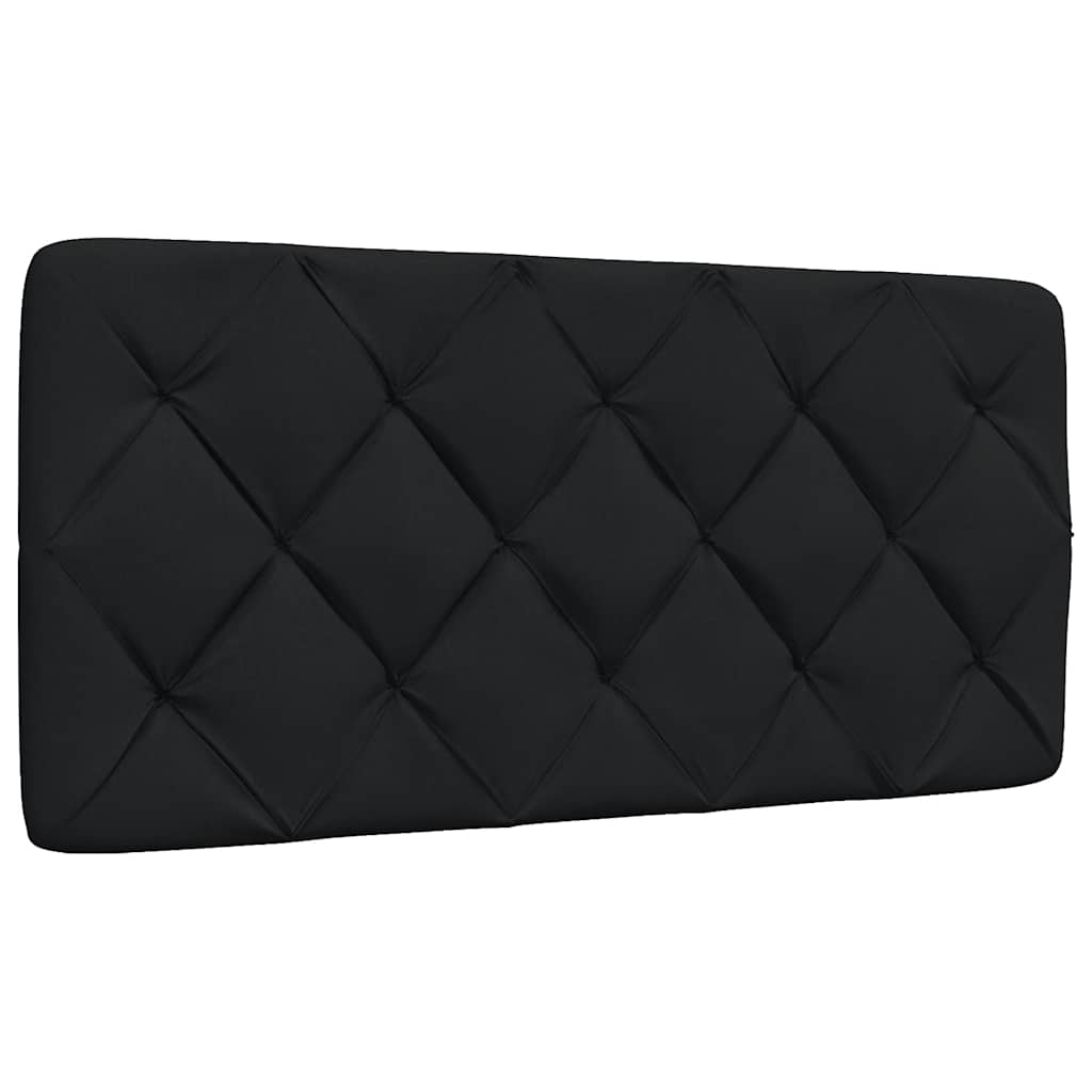 fekete szövet ágykeret matrac nélkül 100x200 cm