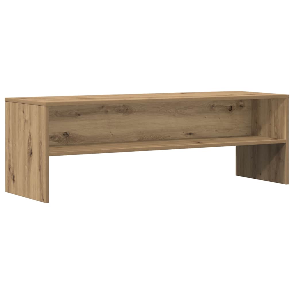 kézműves tölgy színű szerelt fa TV-szekrény 120 x 40 x 40 cm
