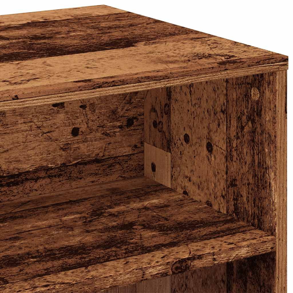 antik hatású szerelt fa TV-szekrény 100 x 40 x 40 cm