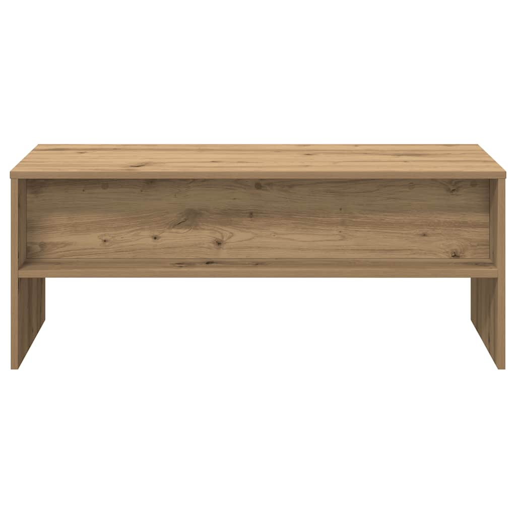 kézműves tölgy színű szerelt fa TV-szekrény 100x40x40 cm