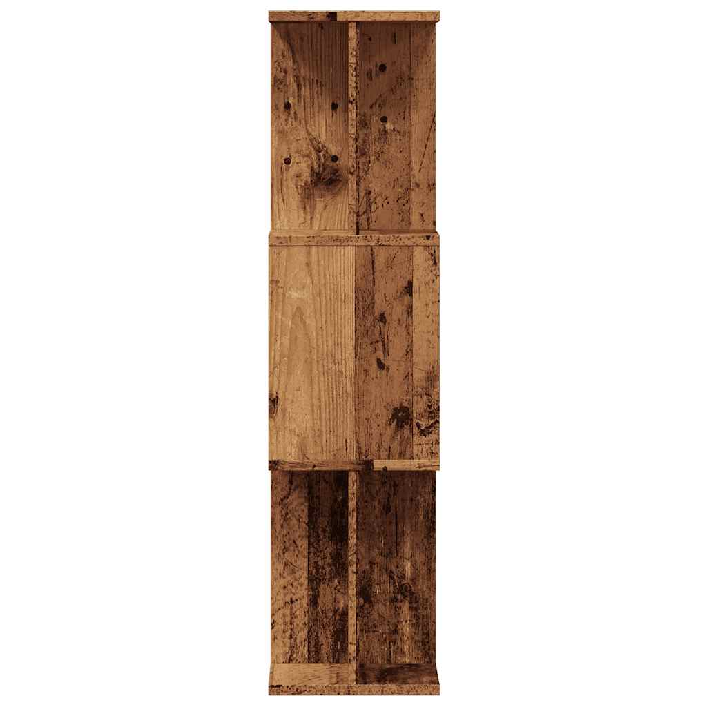 Könyves szekrény Régi fa 80x24x96 cm Gépelt fa