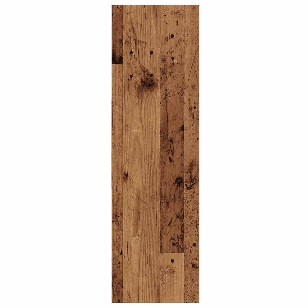 antik fa színű szerelt fa könyvszekrény 97,5 x 29,5 x 100 cm