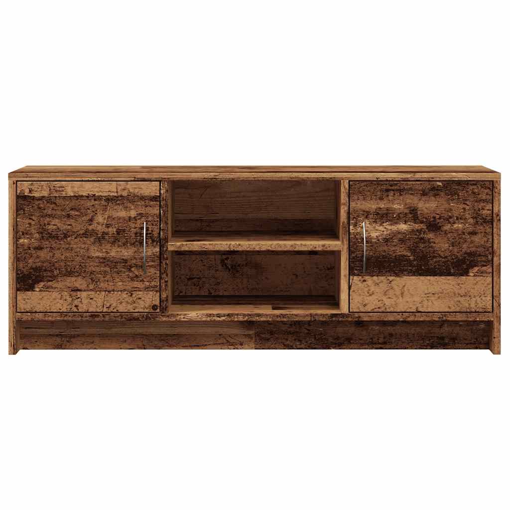 antik fa színű szerelt fa TV-szekrény 102 x 30 x 37,5 cm