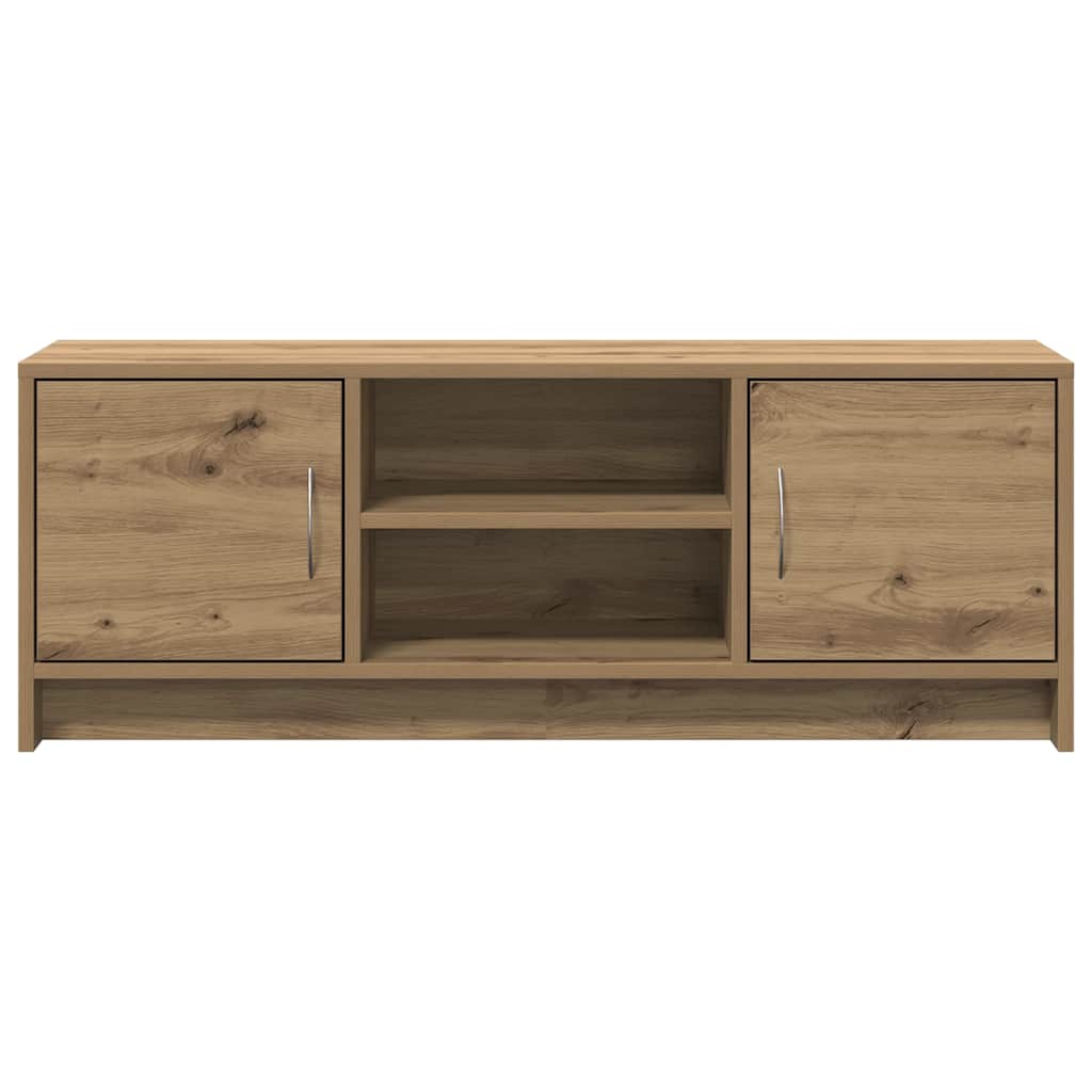 kézműves tölgy színű szerelt fa TV-szekrény 102x30x37,5 cm
