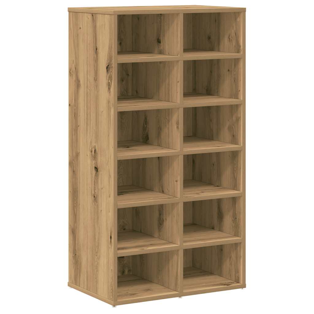Cipőtartó kézműves tölgy 54x34x100,5 cm műszaki fa