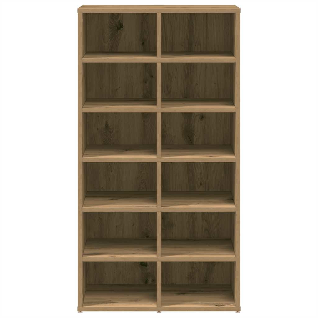Cipőtartó kézműves tölgy 54x34x100,5 cm műszaki fa