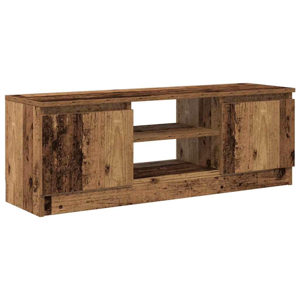 antik fa színű szerelt fa TV-szekrény 102x30x36 cm