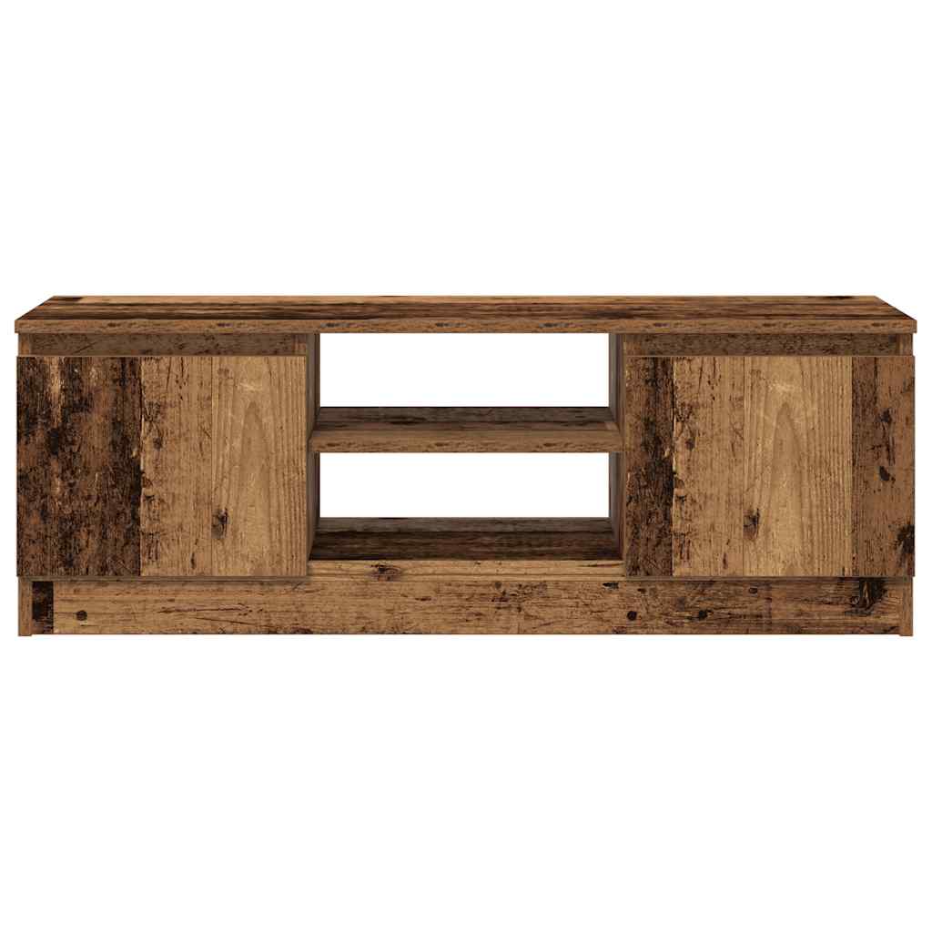 antik fa színű szerelt fa TV-szekrény 102x30x36 cm