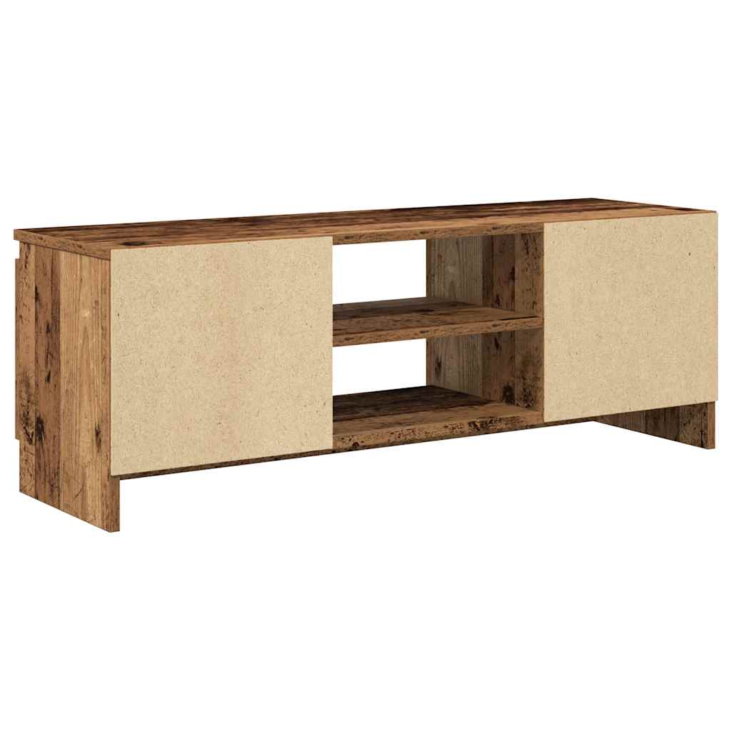 antik fa színű szerelt fa TV-szekrény 102x30x36 cm