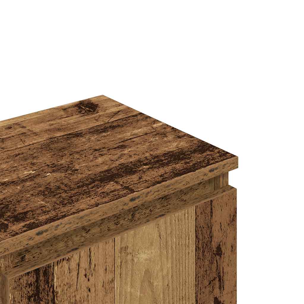 antik fa színű szerelt fa TV-szekrény 102x30x36 cm