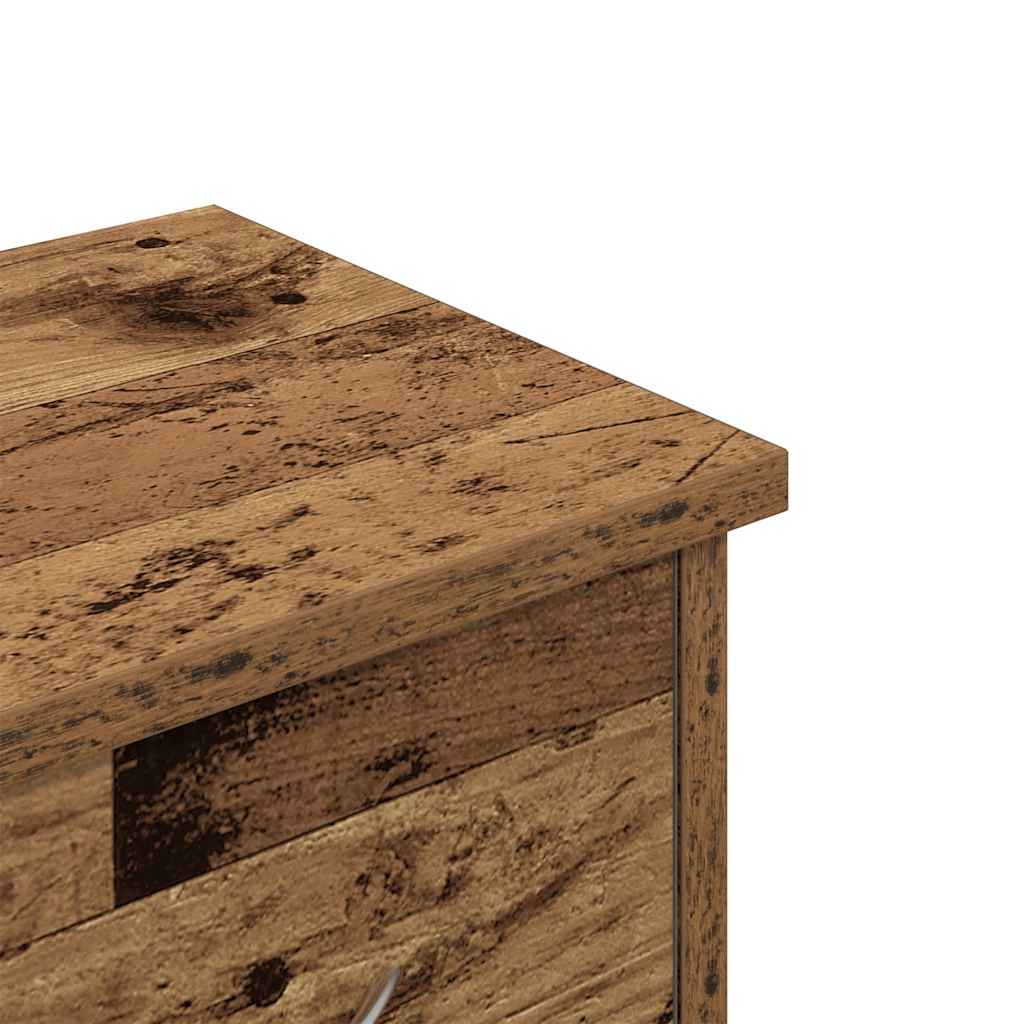 antik fa színű szerelt fa faliszekrény 60x26x18,5 cm