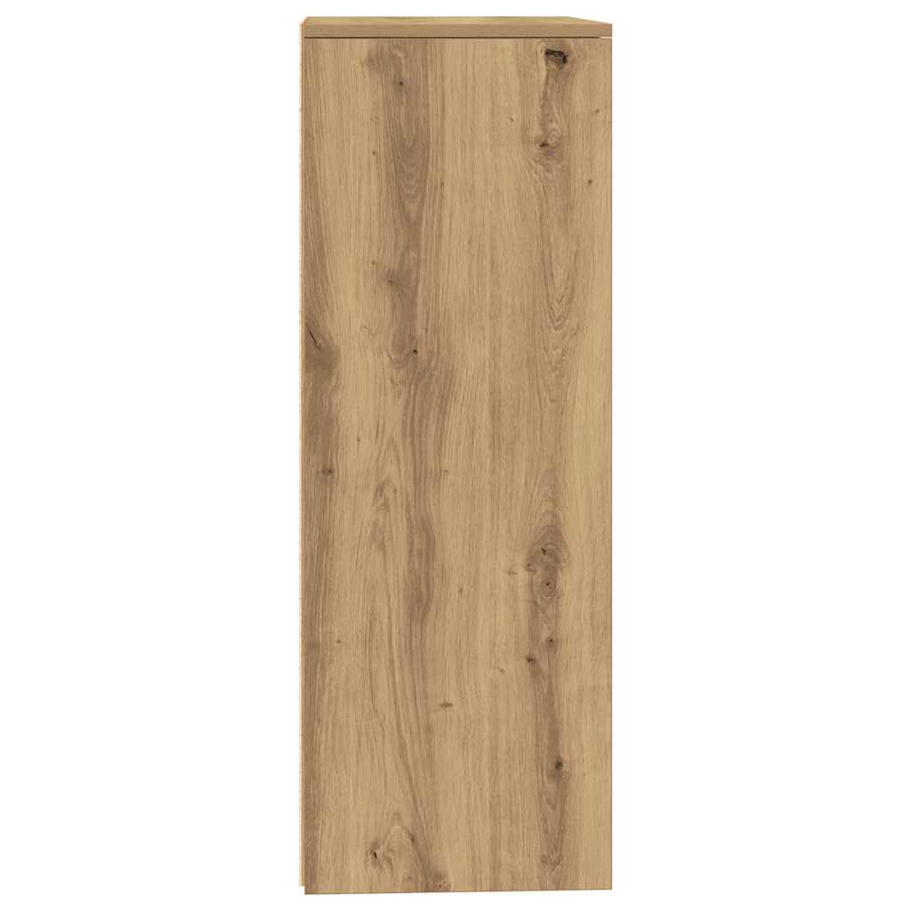 tálalószekrény 6 fiókkal Kézműves tölgy 50x34x96 cm műszaki fa