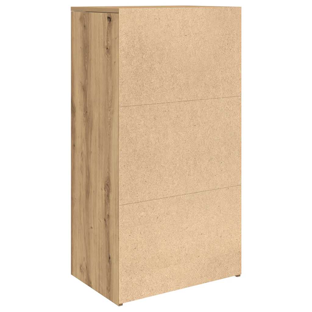 tálalószekrény 6 fiókkal Kézműves tölgy 50x34x96 cm műszaki fa