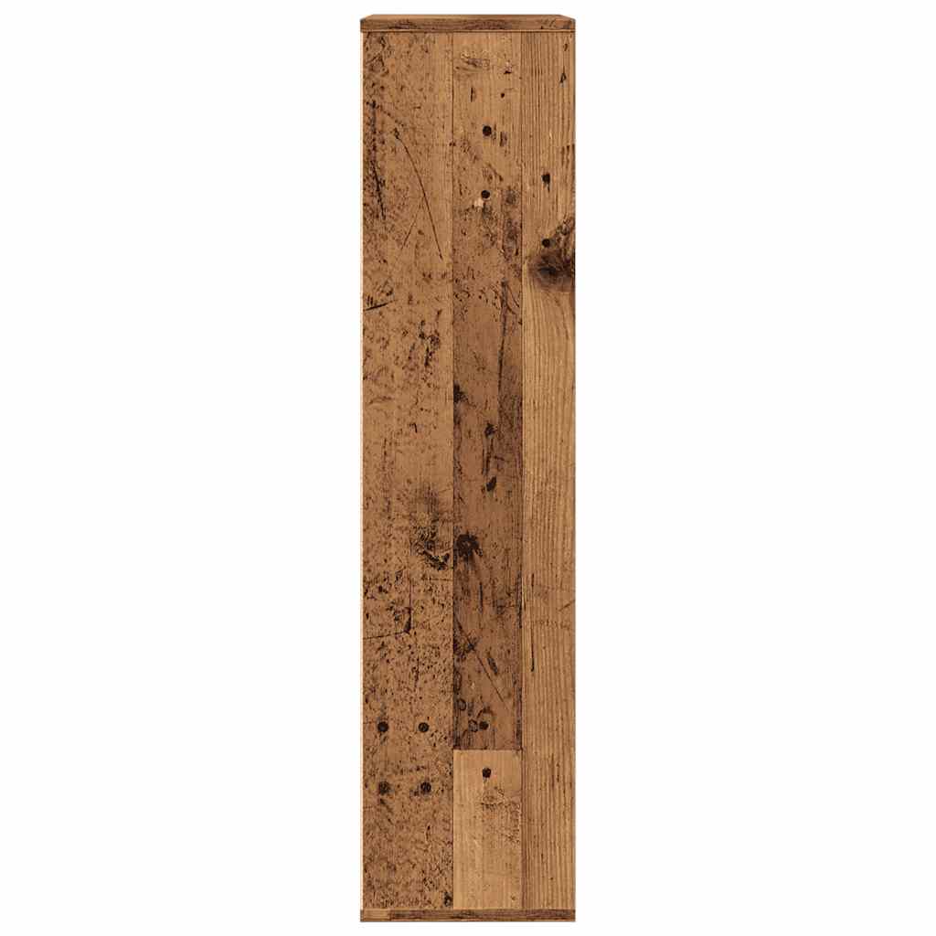 antik fa színű könyvszekrény 50 x 25 x 104 cm