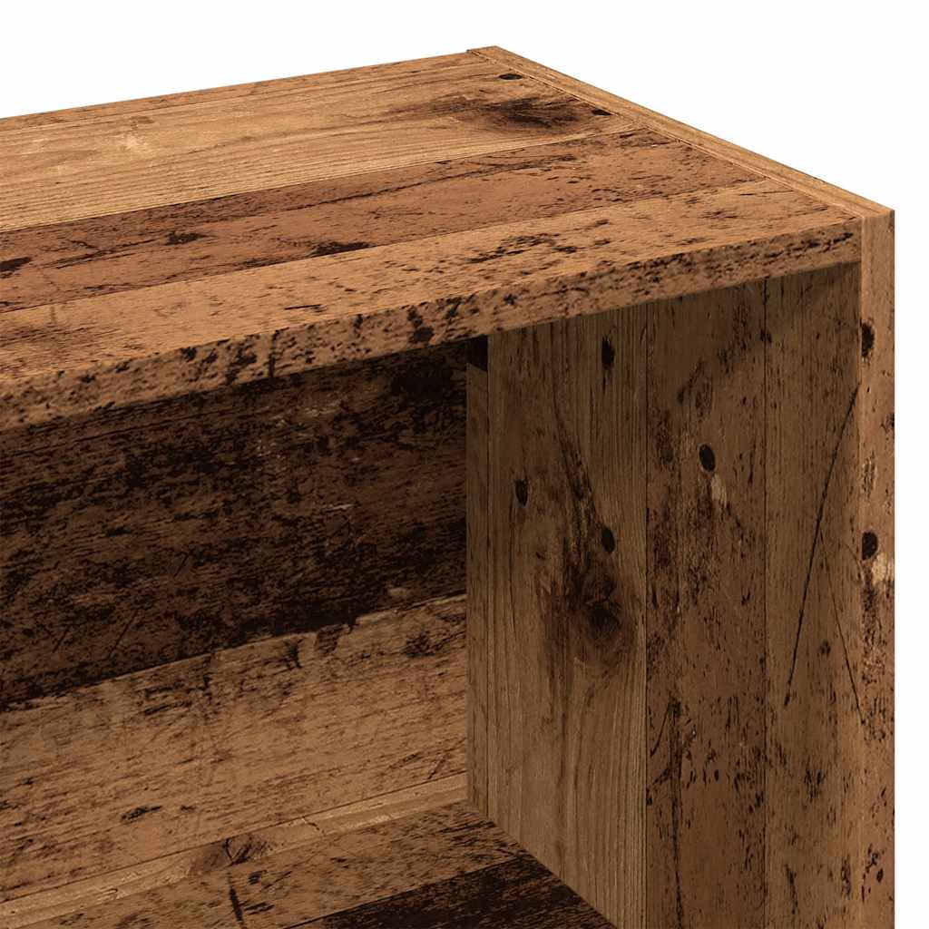 antik fa színű könyvszekrény 98 x 29 x 97,5 cm