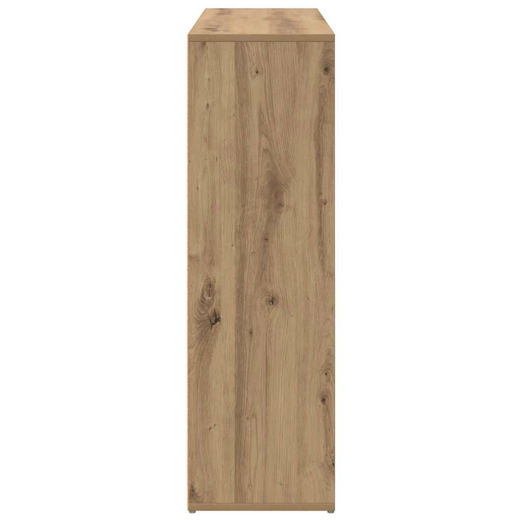 kézműves tölgy színű könyvszekrény 98 x 29 x 97,5 cm