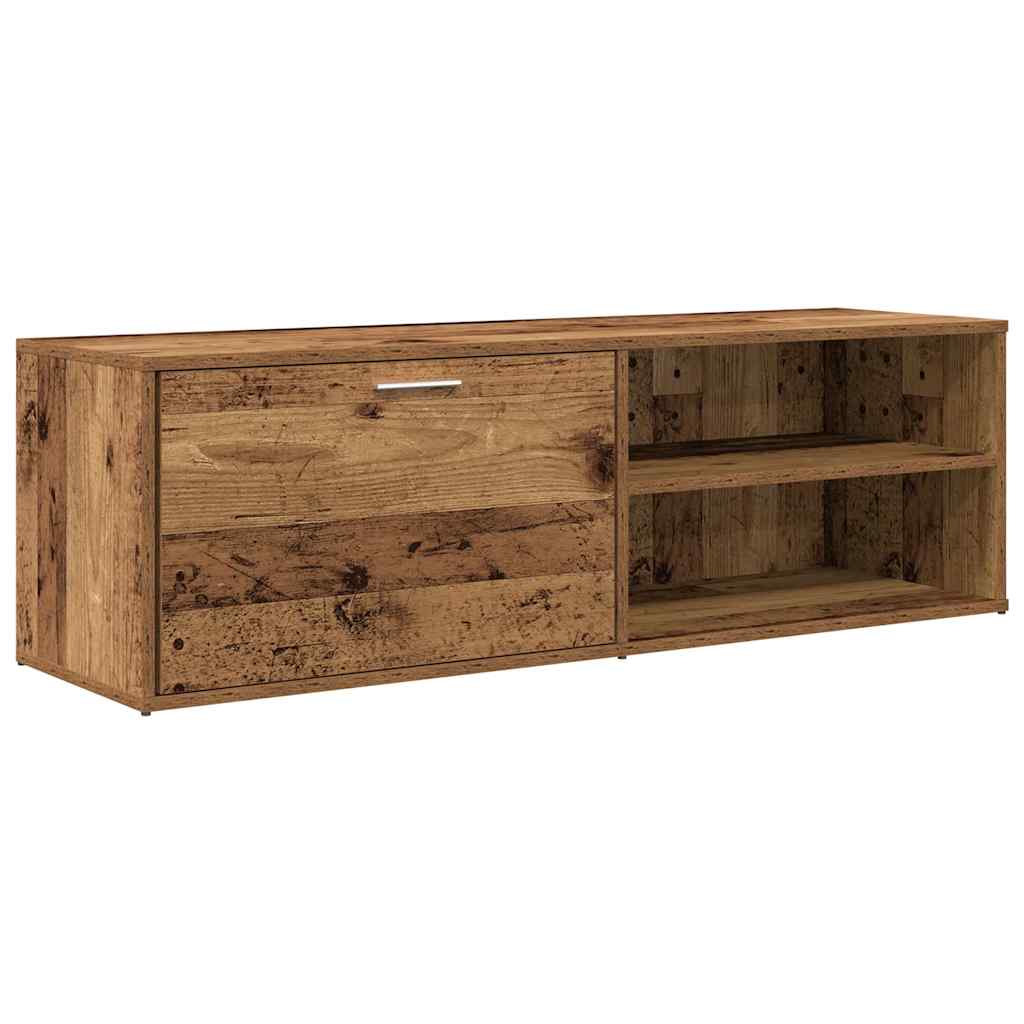 TV szekrény Régi fa 120x34x37 cm Gépelt fa