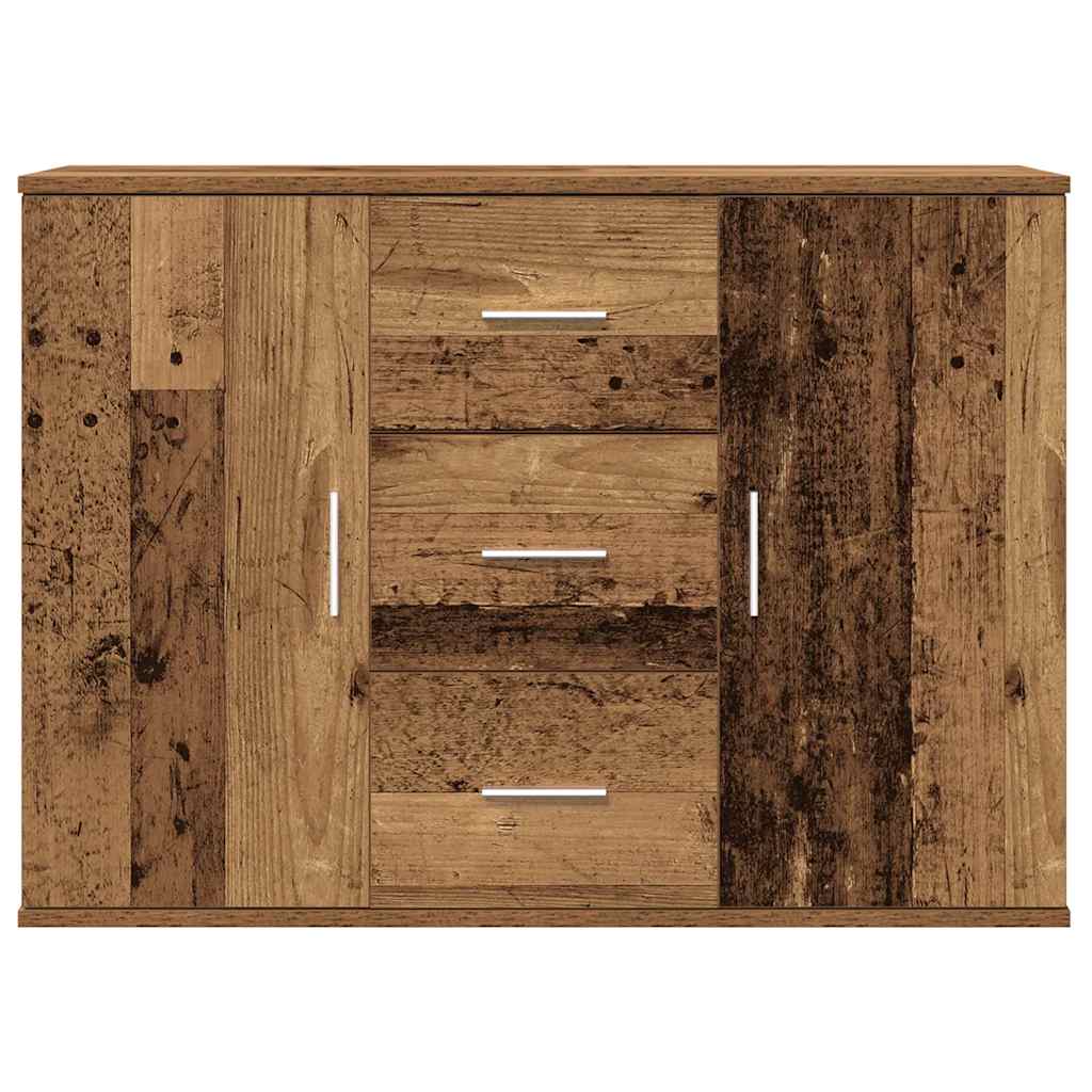antik fa színű szerelt fa tálalószekrény 90x29,5x65 cm