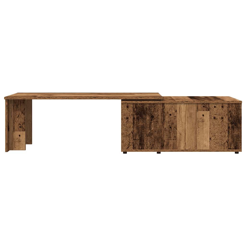 dohányzóasztal Régi fa 150x50x35 cm Gépelt fa