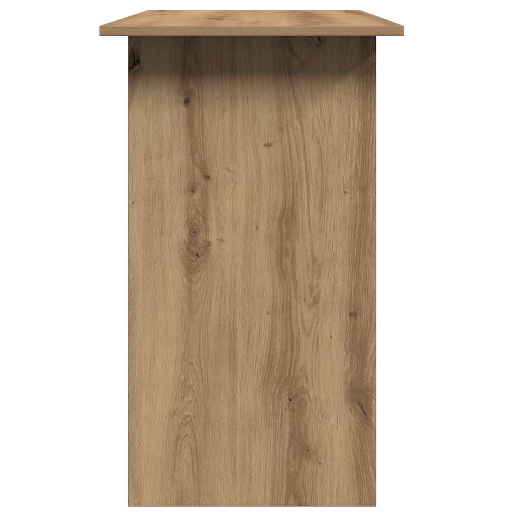 kézműves tölgy színű szerelt fa íróasztal 80 x 45 x 74 cm