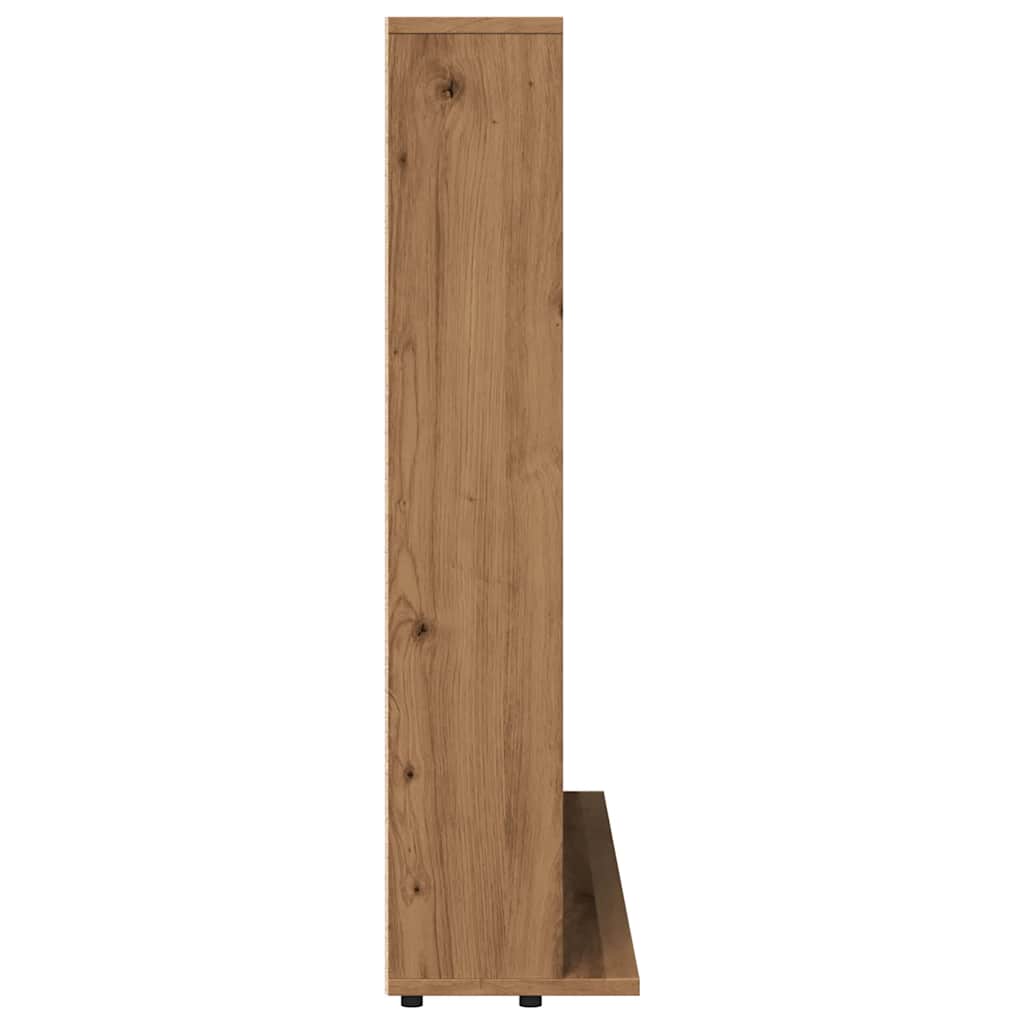 kézműves tölgy színű szerelt fa CD-szekrény 100 x 23 x 89,5 cm