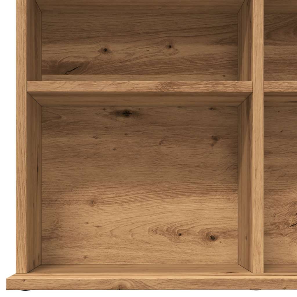 kézműves tölgy színű szerelt fa CD-szekrény 100 x 23 x 89,5 cm