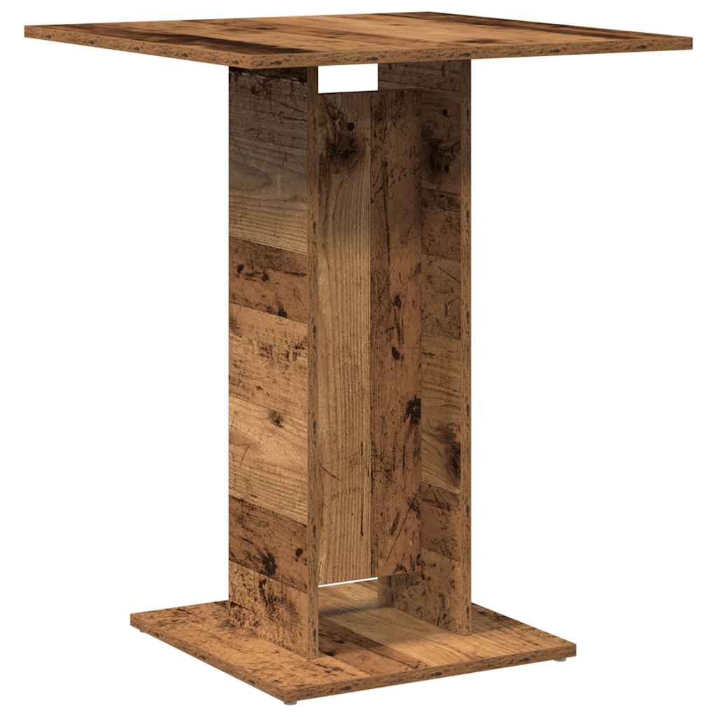 antik fa szerelt fa bisztróasztal 60 x 60 x 75 cm