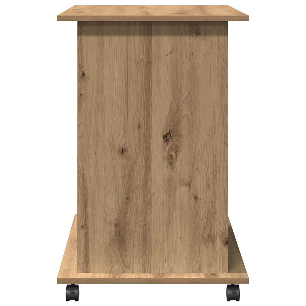 kézműves tölgy színű szerelt fa számítógépasztal 80 x 50 x 75cm
