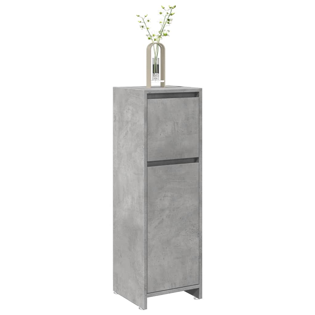betonszürke forgácslap fürdőszobaszekrény 30 x 30 x 95 cm