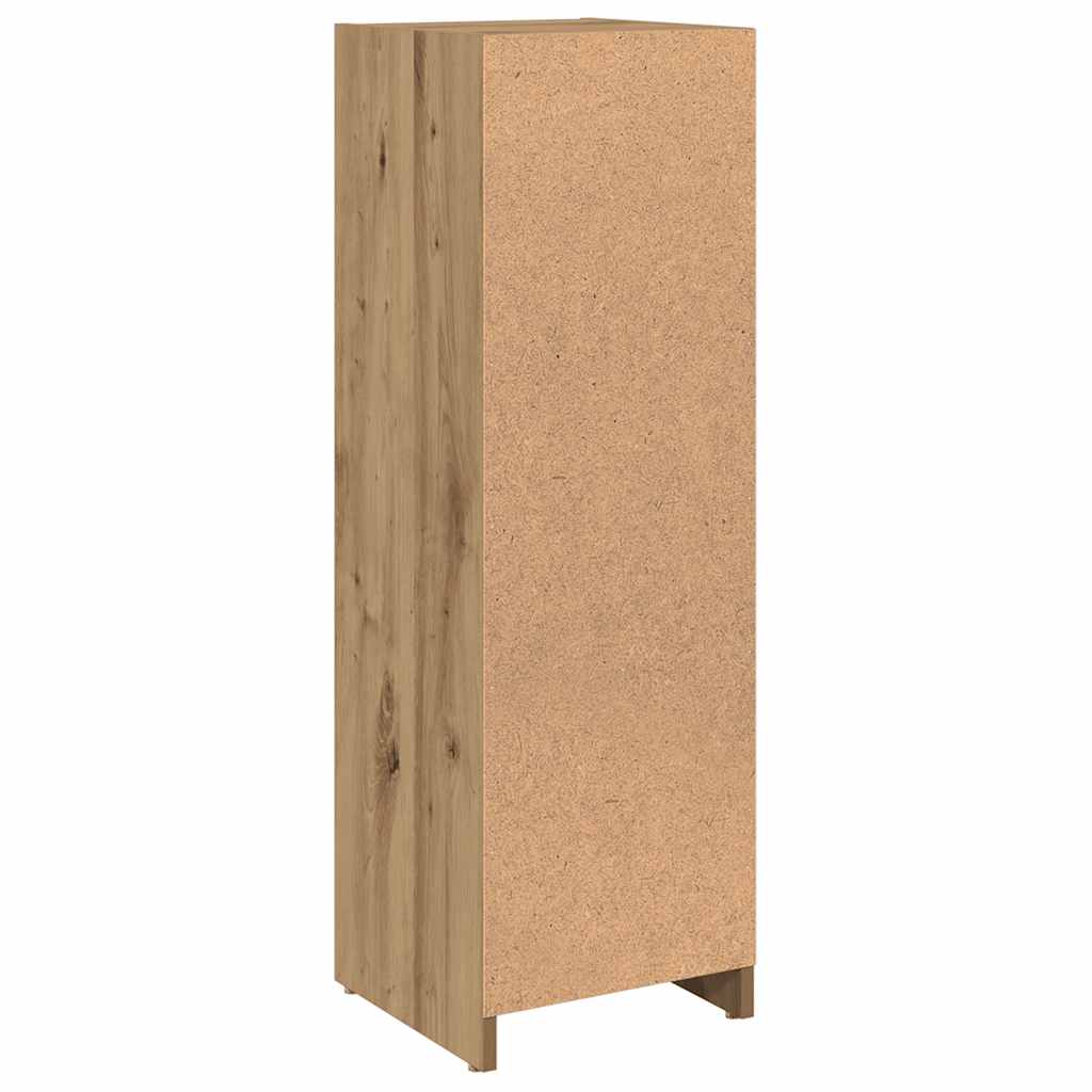 fürdőszobai szekrény kézműves tölgy 30x30x95 cm műszaki fa