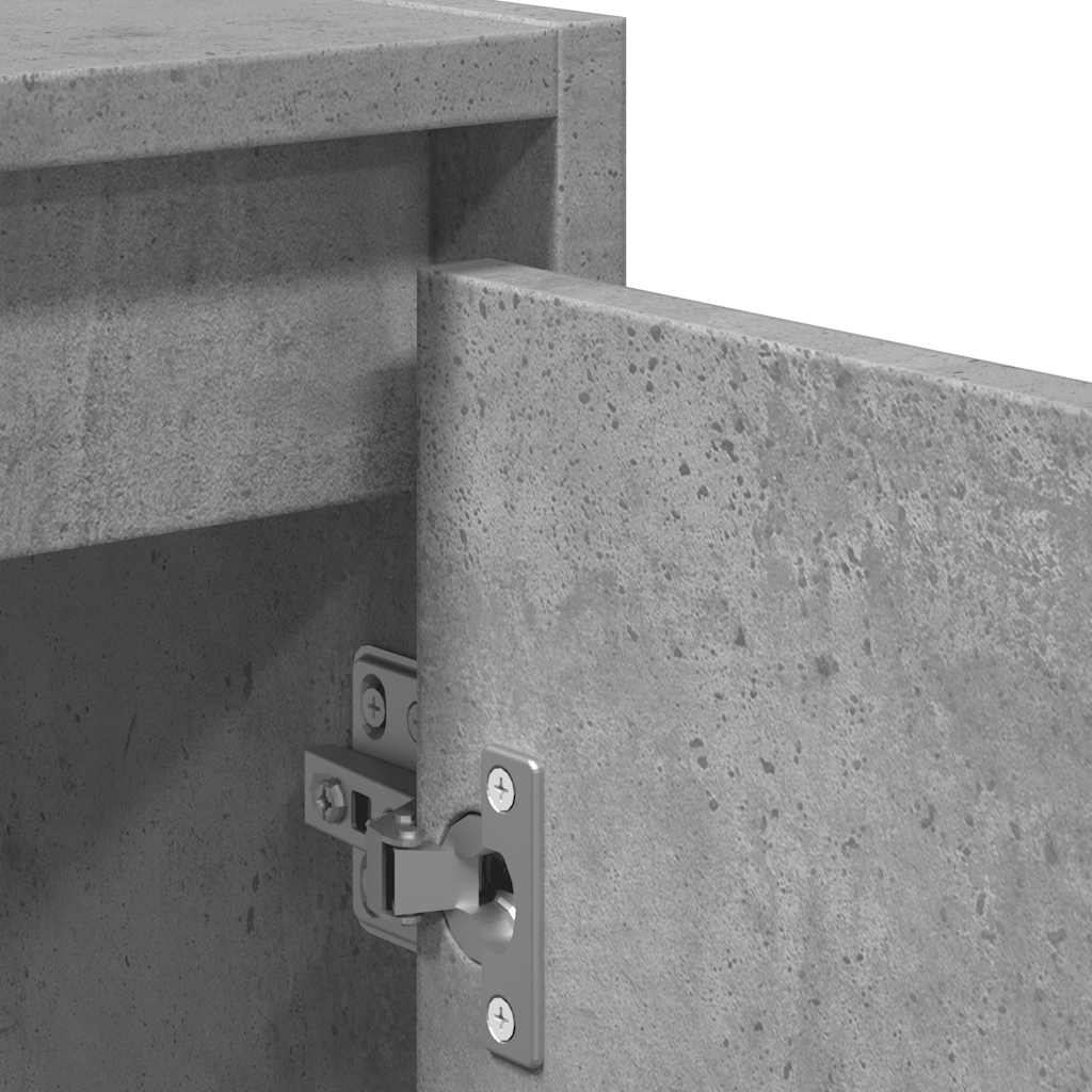 2 részes betonszürke szerelt fa fürdőszobai bútorszett