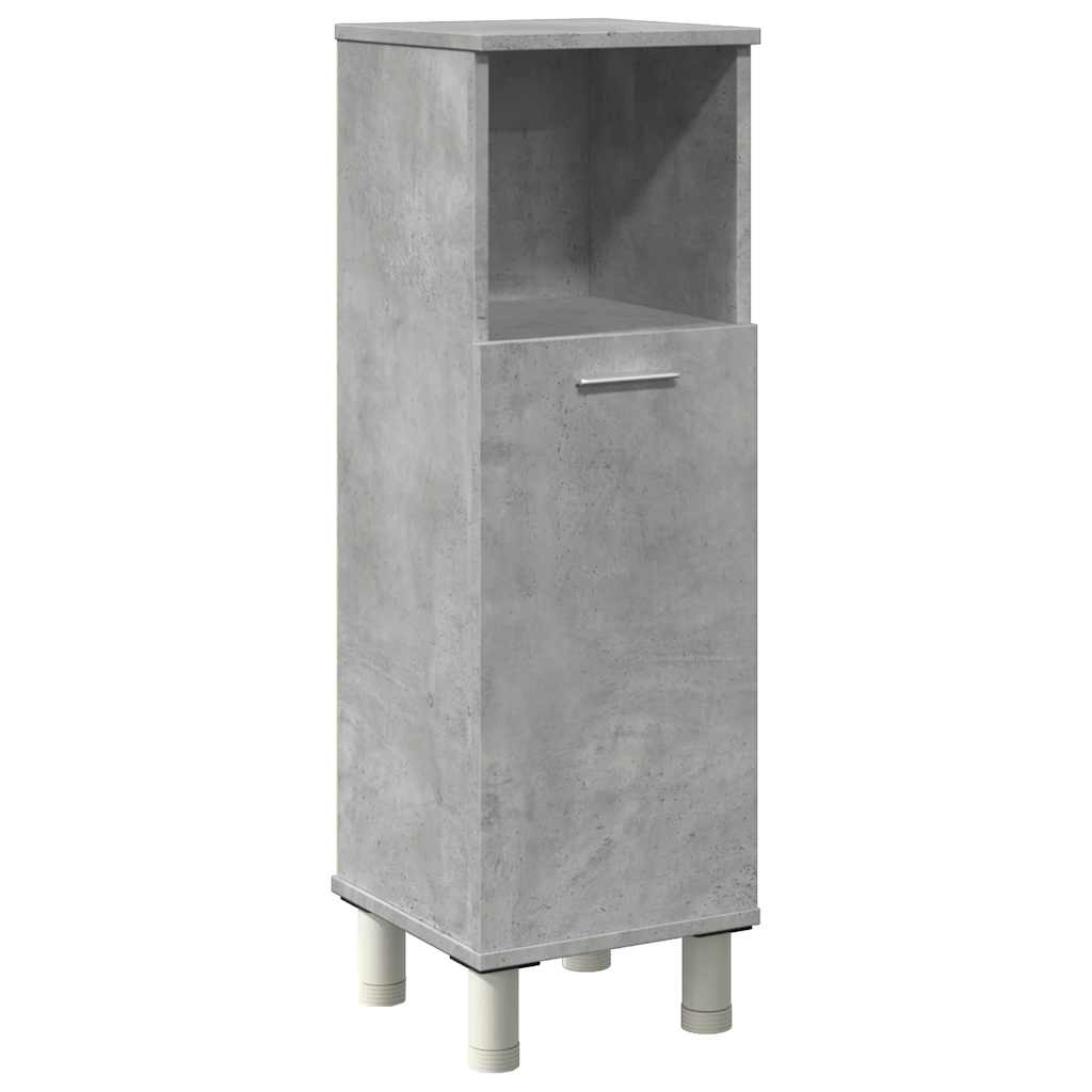 betonszürke forgácslap fürdőszobaszekrény 30 x 30 x 95 cm