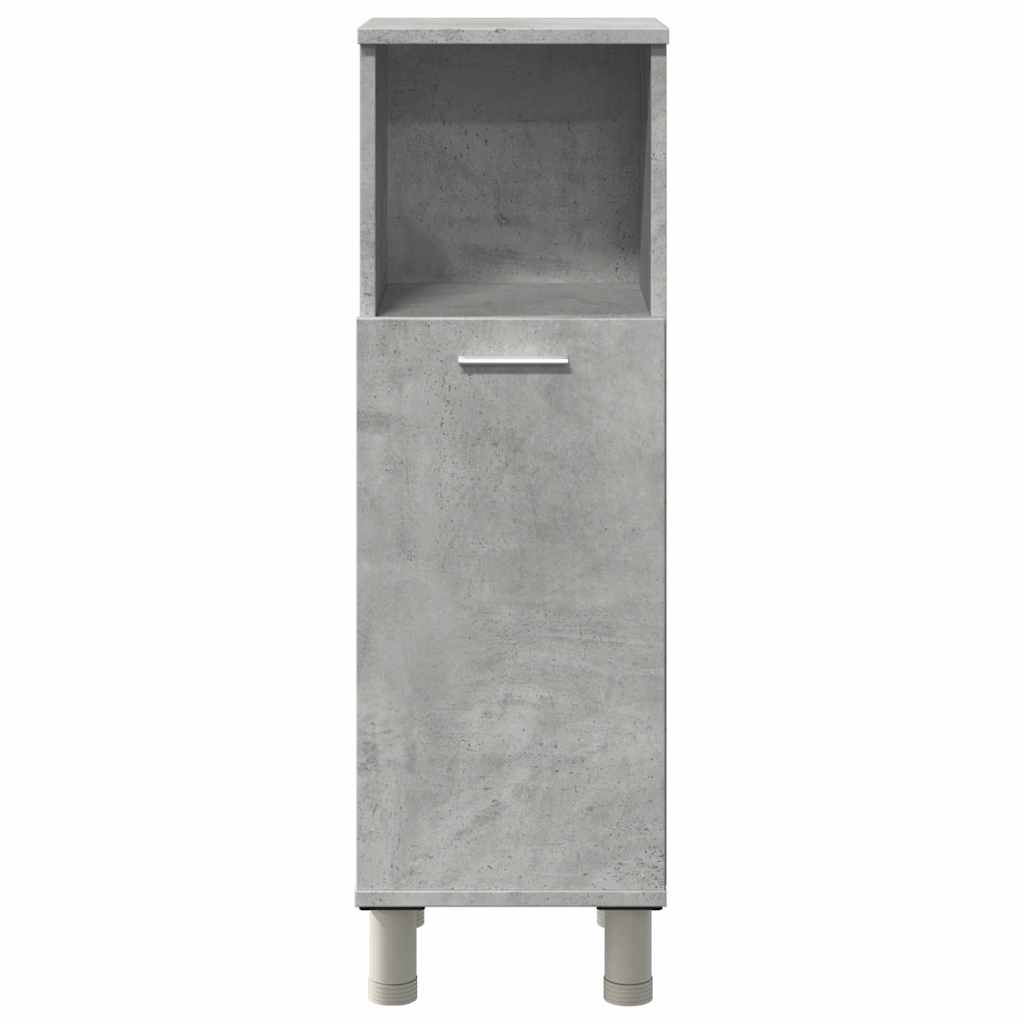 betonszürke forgácslap fürdőszobaszekrény 30 x 30 x 95 cm