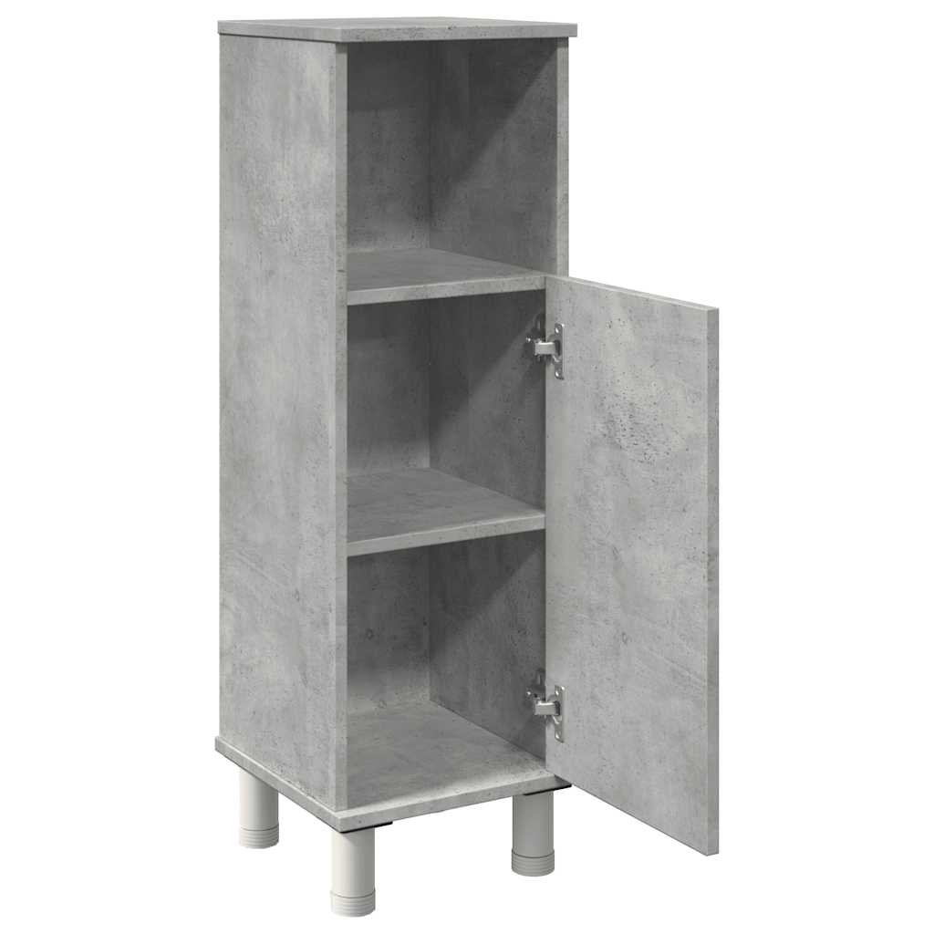 betonszürke forgácslap fürdőszobaszekrény 30 x 30 x 95 cm