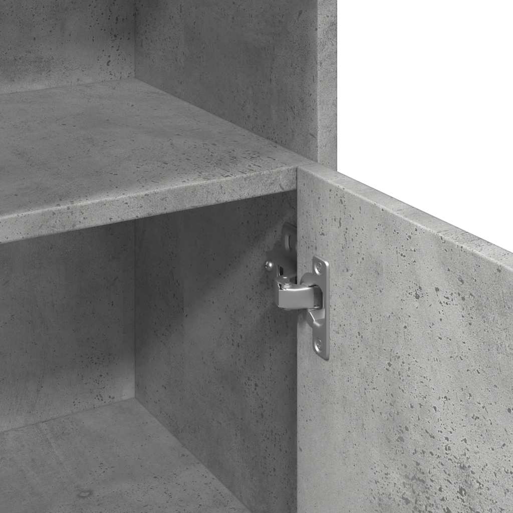 betonszürke forgácslap fürdőszobaszekrény 30 x 30 x 95 cm