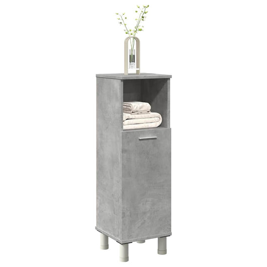 betonszürke forgácslap fürdőszobaszekrény 30 x 30 x 95 cm