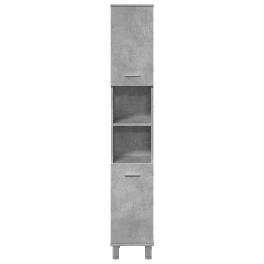 betonszürke forgácslap fürdőszobaszekrény 30 x 30 x 179 cm