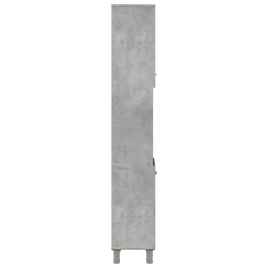 betonszürke forgácslap fürdőszobaszekrény 30 x 30 x 179 cm