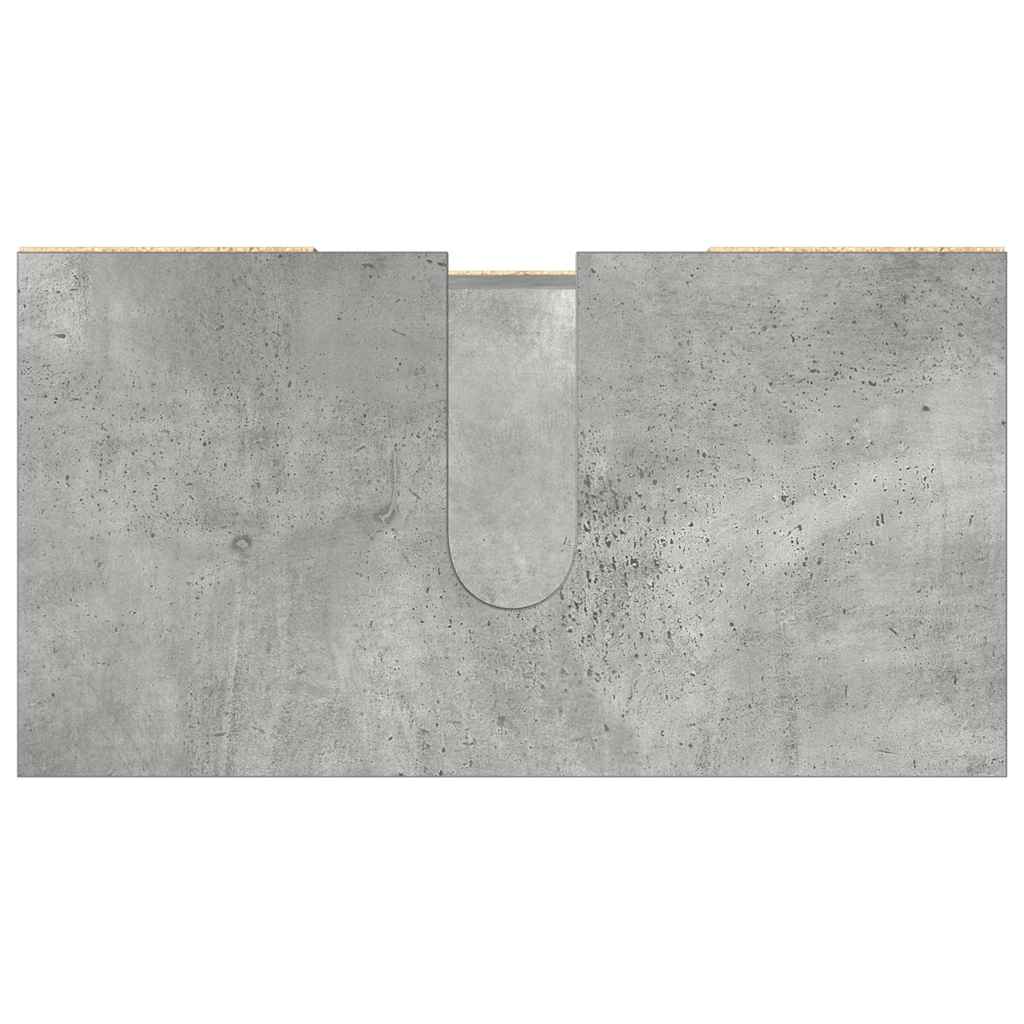 betonszürke szerelt fa fürdőszobaszekrény 60 x 32 x 53,5 cm