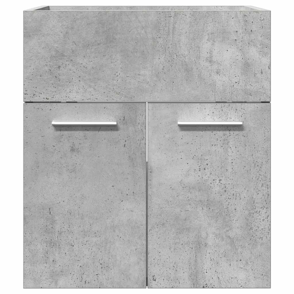 betonszürke szerelt fa fürdőszobai mosdószekrény 41x38,5x46 cm