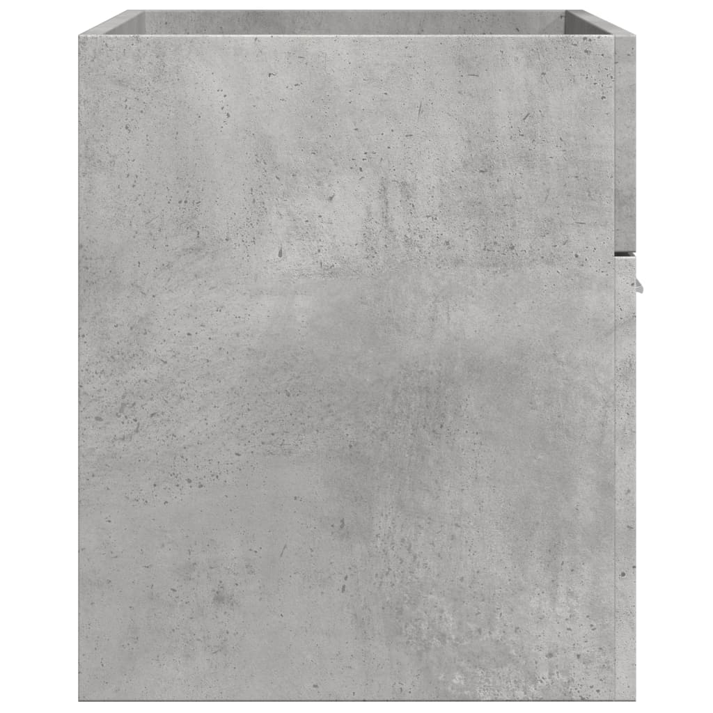betonszürke szerelt fa mosdószekrény 80 x 38,5 x 46 cm