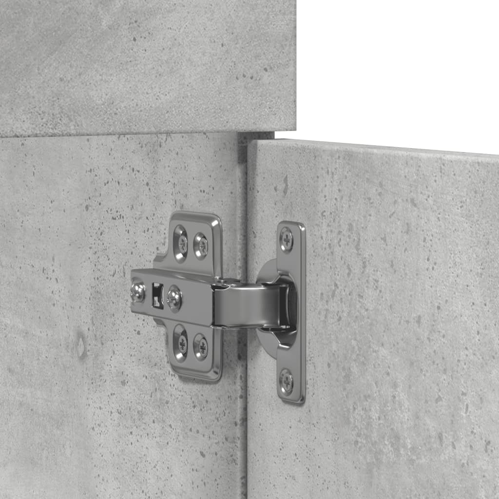 betonszürke szerelt fa mosdószekrény 80 x 38,5 x 46 cm