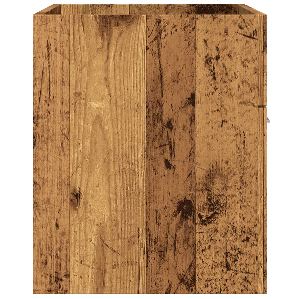 antik fa színű szerelt fa mosdószekrény 90x38,5x46 cm