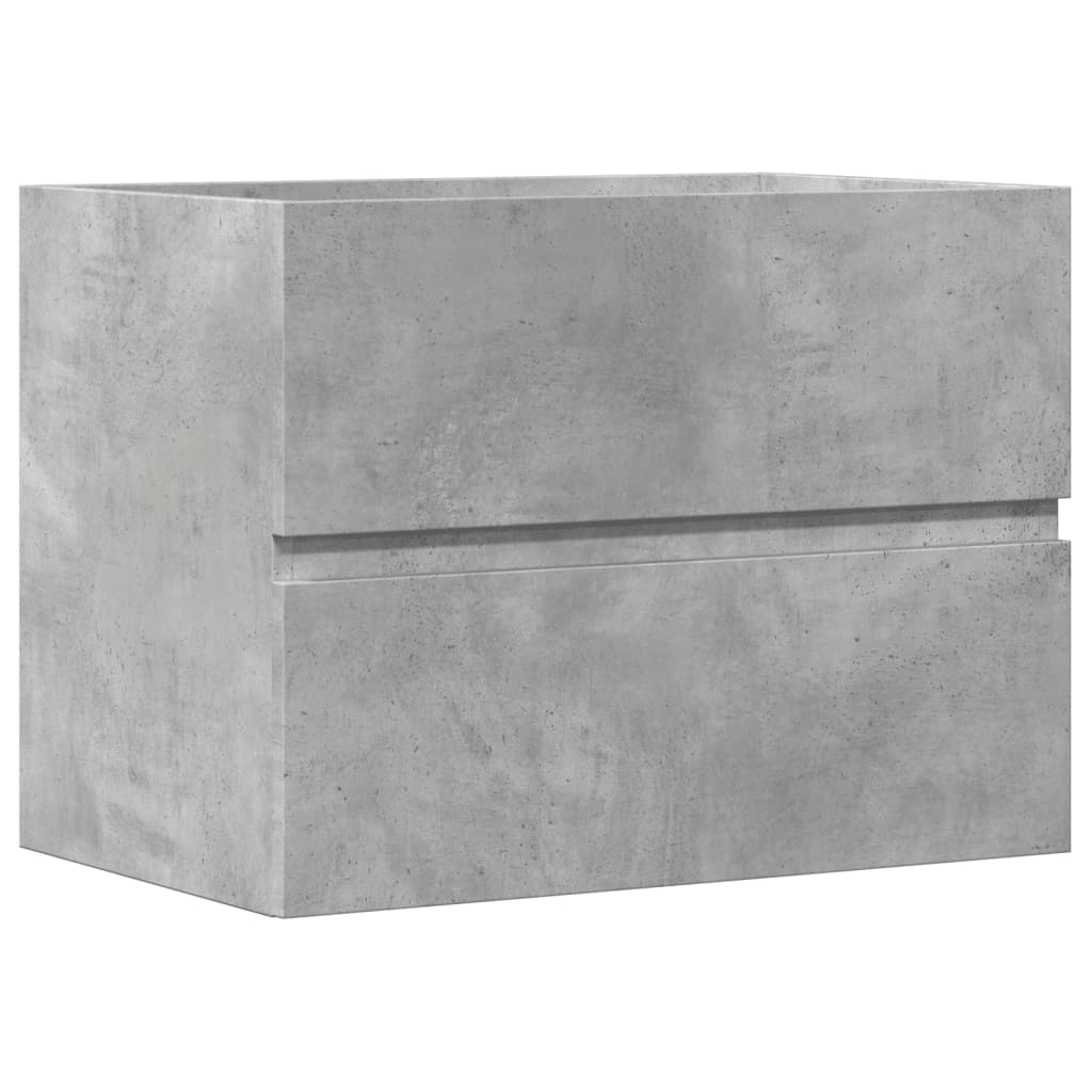 betonszürke szerelt fa fürdőszobaszekrény 60 x 38,5 x 45 cm