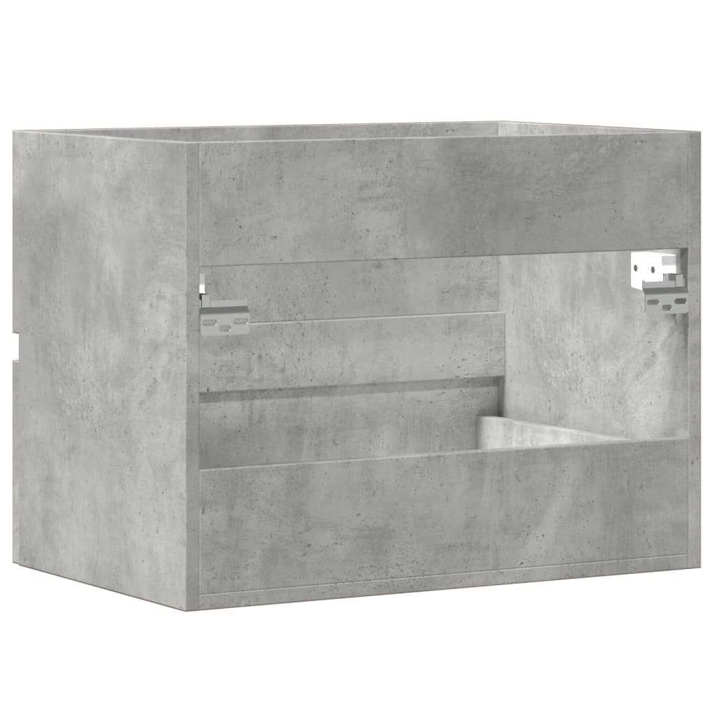 betonszürke szerelt fa fürdőszobaszekrény 60 x 38,5 x 45 cm