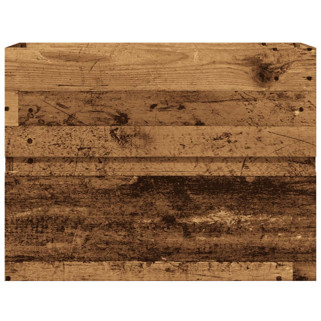 antik fa színű szerelt fa fürdőszobaszekrény 60 x 38,5 x 45 cm