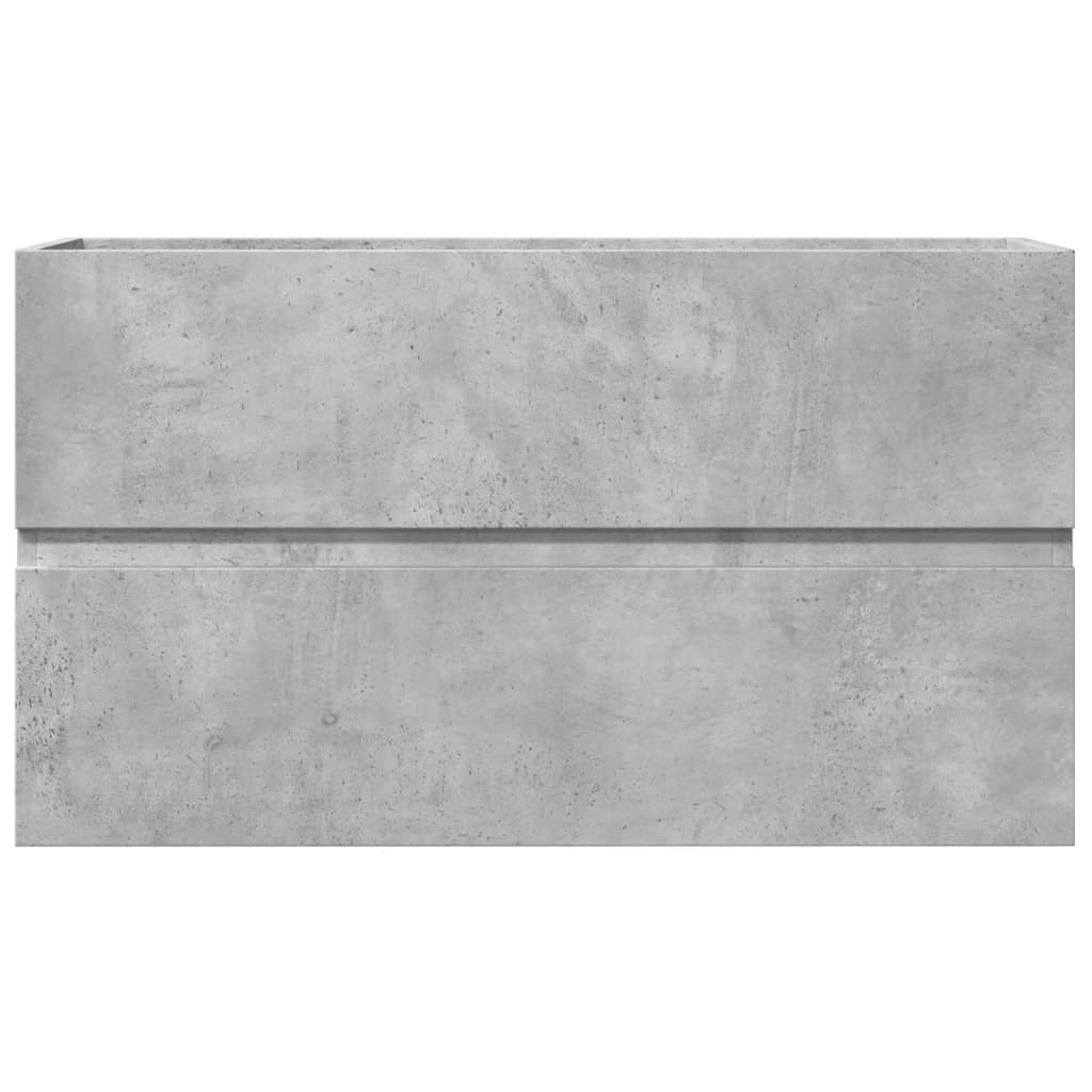betonszürke szerelt fa mosdószekrény 90 x 38,5 x 45 cm